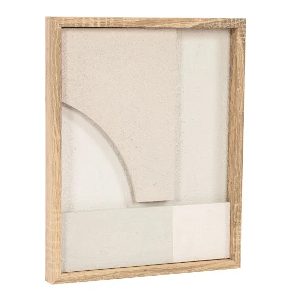 Картина с LED Home ESPRIT полистирол Деревянный MDF 40 x 3,8 x 50 cm