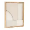 Картина с LED Home ESPRIT полистирол Деревянный MDF 40 x 3,8 x 50 cm