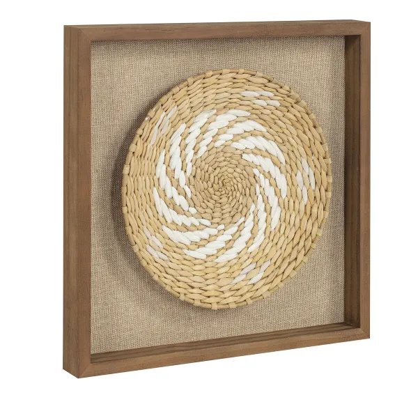 Paveikslas 3D Home ESPRIT Žgutas Pušis 35 x 3,6 x 35 cm