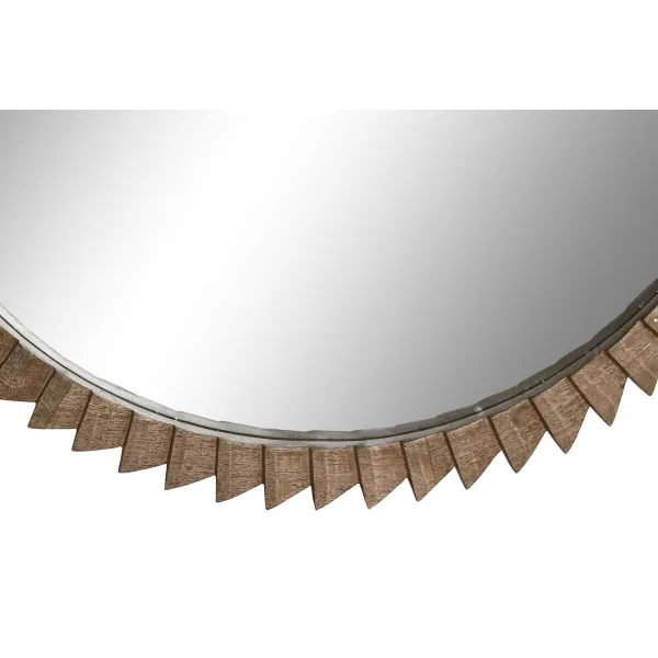Wall mirror Home ESPRIT Natural Modern 75 x 3 x 75 cm