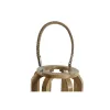 Kynttilänjalka Home ESPRIT Luonnollinen Kristalli Mangopuu 25 x 25 x 35 cm