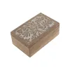 Jewelry box Home ESPRIT White Natural Mango wood (2 Pieces)