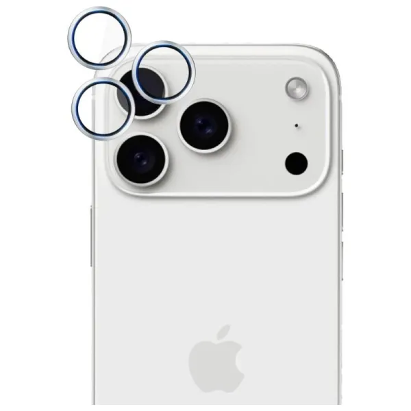 3mk HARDY Lens Protection Pro - Camera Lens Glass for iPhone 17 Pro / iPhone 17 Pro Max (Silver)