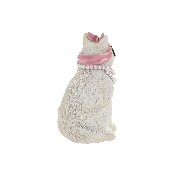 Dekoratīvās figūriņas Home ESPRIT Zils Balts Rozā Kaķis 13,5 X 13 X 19,5 CM (2 gb.)
