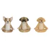 Decorative Figure Home ESPRIT Brown Dog 14,5 X 9,5 X 16 CM (3 Units)