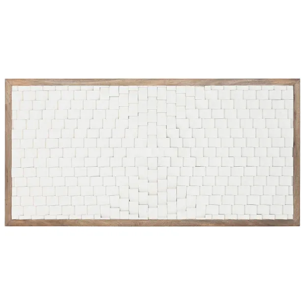 Изголовье кровати Home ESPRIT Белый Натуральный 180 X 5 X 90 CM