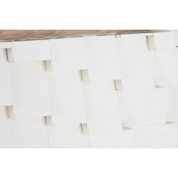 Изголовье кровати Home ESPRIT Белый Натуральный 180 X 5 X 90 CM