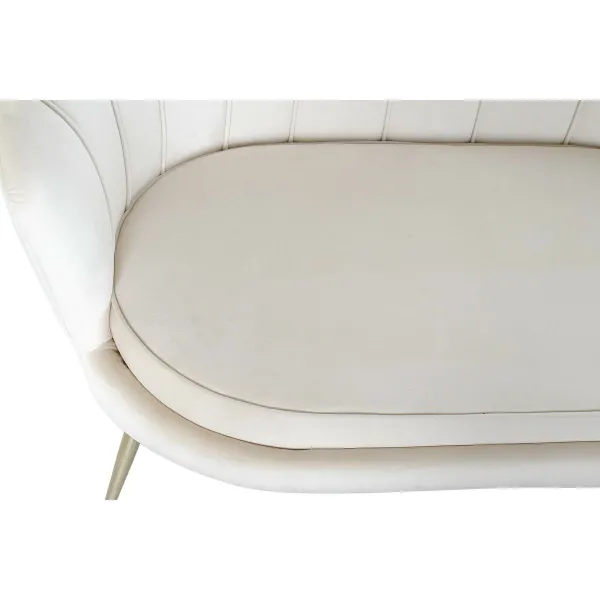 Sofa Home ESPRIT Cream 130 x 77 x 83 cm