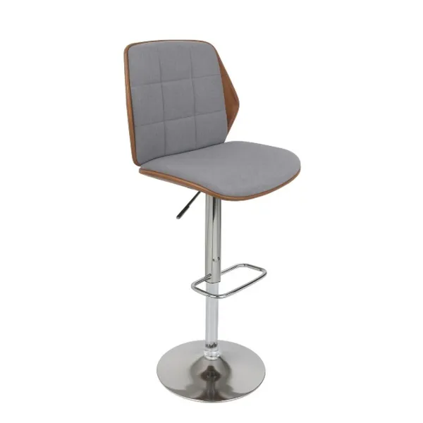 Табурет Home ESPRIT Коричневый Серый Серебристый Oрех 50 x 52 x 121 cm