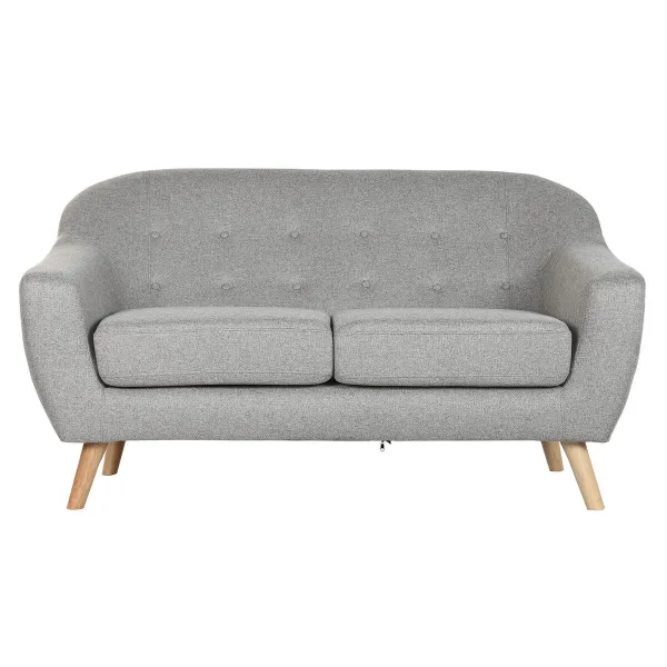 Sofa Home ESPRIT Grey Cream Natural Scandi 146 x 84 x 82 cm