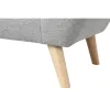 Sofa Home ESPRIT Pilka Kreminė Natūralus Scandi 146 x 84 x 82 cm
