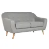 Sofa Home ESPRIT Grey Cream Natural Scandi 146 x 84 x 82 cm