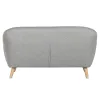 Dīvāns Home ESPRIT Pelēks Krēmkrāsa Dabisks Scandi 146 x 84 x 82 cm