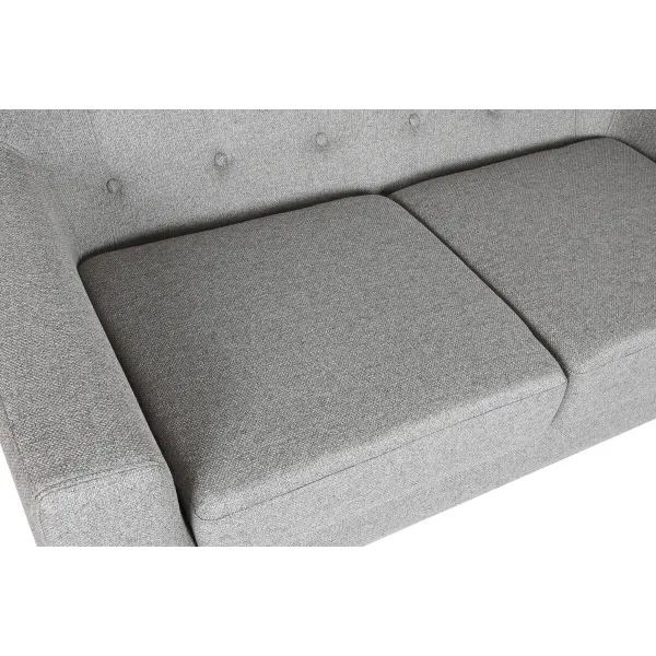 Dīvāns Home ESPRIT Pelēks Krēmkrāsa Dabisks Scandi 146 x 84 x 82 cm