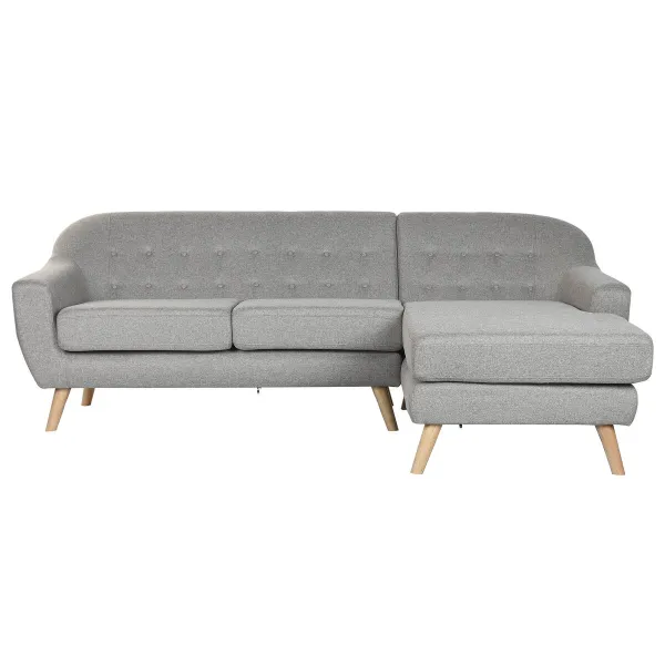Sohva Home ESPRIT Harmaa Kerma Scandi 226 x 144 x 84 cm