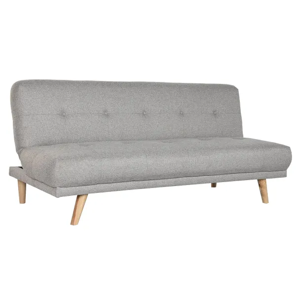 Izvelkams dīvāns Home ESPRIT Pelēks Krēmkrāsa Scandi 172 x 80 x 76 cm