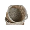 Korisetti Home ESPRIT Valkoinen Luonnollinen Paperi Meriruoho (2 Kappaletta)