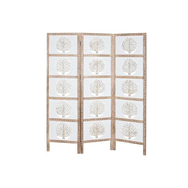 Aizslietnis Home ESPRIT Balts Dabisks Mango koks Koks MDF 153 X 2,3 X 182 CM