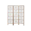 Folding screen Home ESPRIT White Natural Mango wood MDF Wood 153 X 2,3 X 182 CM