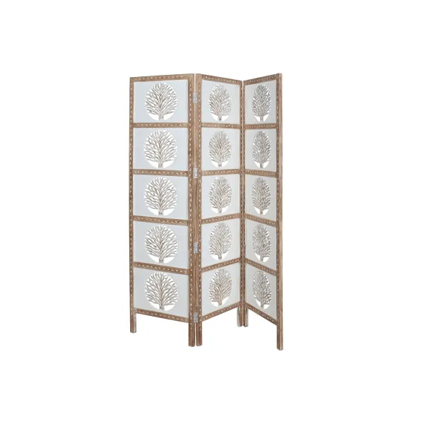 Sermi Home ESPRIT Valkoinen Luonnollinen Mangopuu Puu MDF 153 X 2,3 X 182 CM