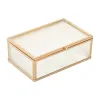 Jewelry box Home ESPRIT Golden Metal Crystal 15 x 11 x 5,5 cm