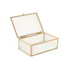Jewelry box Home ESPRIT Golden Metal Crystal 15 x 11 x 5,5 cm
