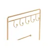 Jewelry box Home ESPRIT Golden Metal Mirror 21 x 10 x 32 cm
