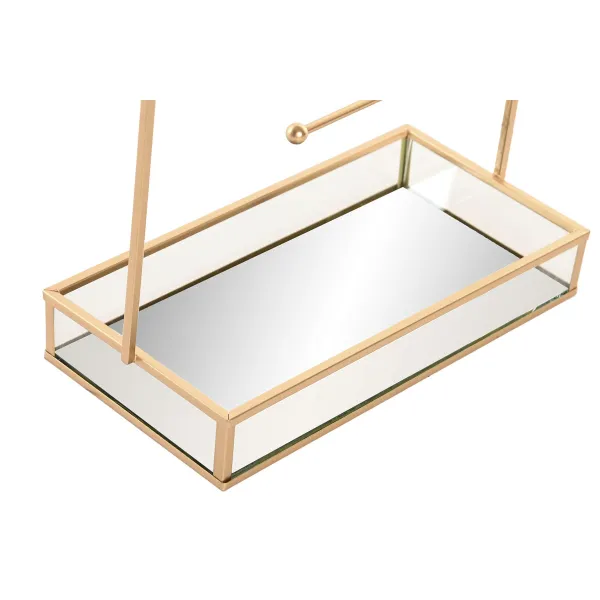 Dėžutė Home ESPRIT Auksinis Metalinis Veidrodis 21 x 10 x 32 cm