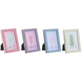 Фото рамка Home ESPRIT Синий Зеленый Стеклянный Деревянный MDF город (4 штук)