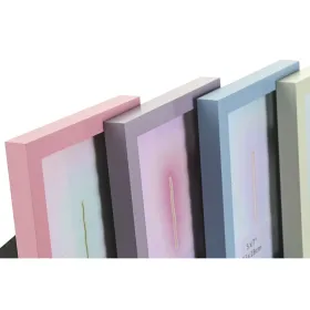 Фото рамка Home ESPRIT Синий Зеленый Стеклянный Деревянный MDF город (4 штук)