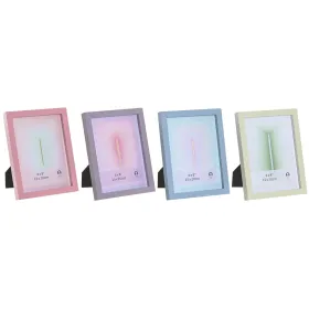 Фото рамка Home ESPRIT Синий Зеленый Стеклянный Деревянный MDF город (4 штук)