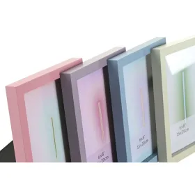 Фото рамка Home ESPRIT Синий Зеленый Стеклянный Деревянный MDF город (4 штук)
