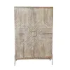 Cupboard Home ESPRIT White Mango wood 85 x 38 x 134 cm