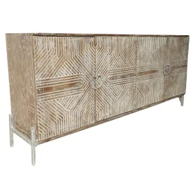 Bufete Home ESPRIT Balts Mango koks 180 x 40 x 80 cm