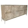 Устройство Home ESPRIT Белый Древесина манго 180 x 40 x 80 cm