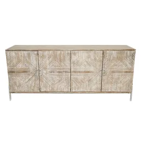 Bufete Home ESPRIT Balts Mango koks 180 x 40 x 80 cm