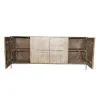 Bufete Home ESPRIT Balts Mango koks 180 x 40 x 80 cm