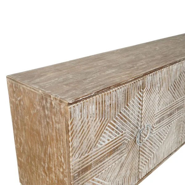 Bufete Home ESPRIT Balts Mango koks 180 x 40 x 80 cm