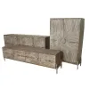 Bufete Home ESPRIT Balts Mango koks 180 x 40 x 80 cm