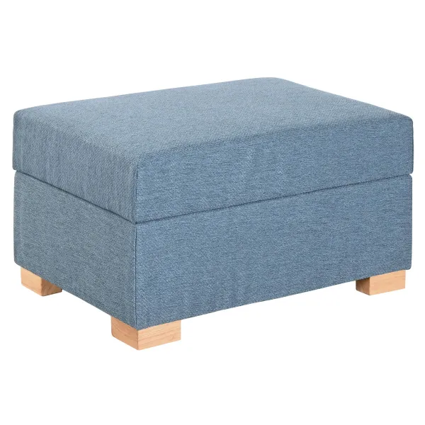 подставка для ног Home ESPRIT Синий город 70 X 50 X 40 CM
