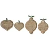 Galda rotājums Home ESPRIT Zaļš Dabisks Metāls Dabīgā Šķiedra 33 X 32 X 8 CM (2 gb.)