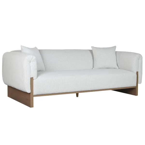 Sohva Home ESPRIT Ruskea Harmaa Scandi 220 x 95 x 77 cm