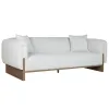 Sofa Home ESPRIT Ruda Pilka Scandi 220 x 95 x 77 cm