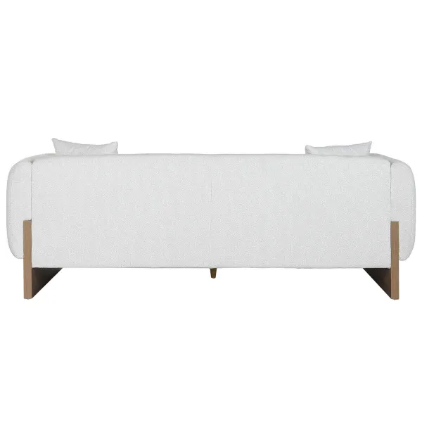 Sofa Home ESPRIT Brown Grey Scandi 220 x 95 x 77 cm
