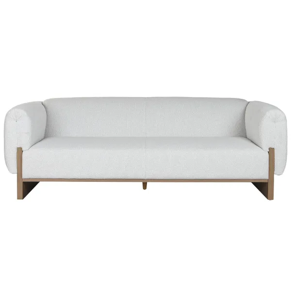 Sofa Home ESPRIT Brown Grey Scandi 220 x 95 x 77 cm