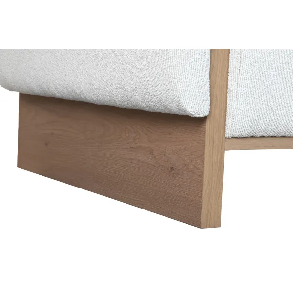 Sofa Home ESPRIT Brown Grey Scandi 220 x 95 x 77 cm