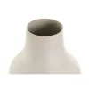Vase Home ESPRIT White Golden Aluminium Modern 15 x 15 x 52 cm