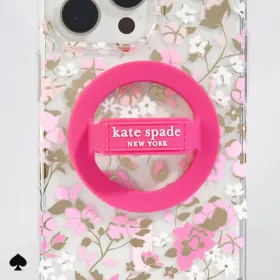 Kate Spade New York Magnetic Loop Grip - MagSafe finger holder (Pom Pom Pink)