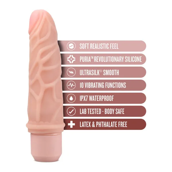 Realistic Dildo Blush Dr Skin Silicone ABS Ø 4,3 cm