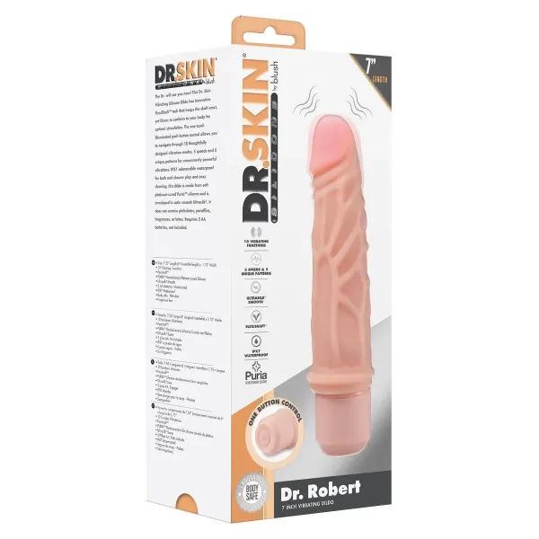 Realistic Dildo Blush Dr Skin Silicone ABS Ø 4,3 cm